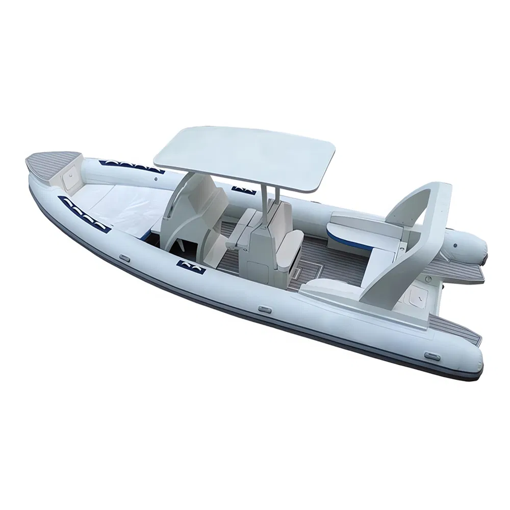 860 28FT High Quality OEM Inflatable Dinghy Pleasure Boat Aluminum/Fiberglass Fishing Rib Boat