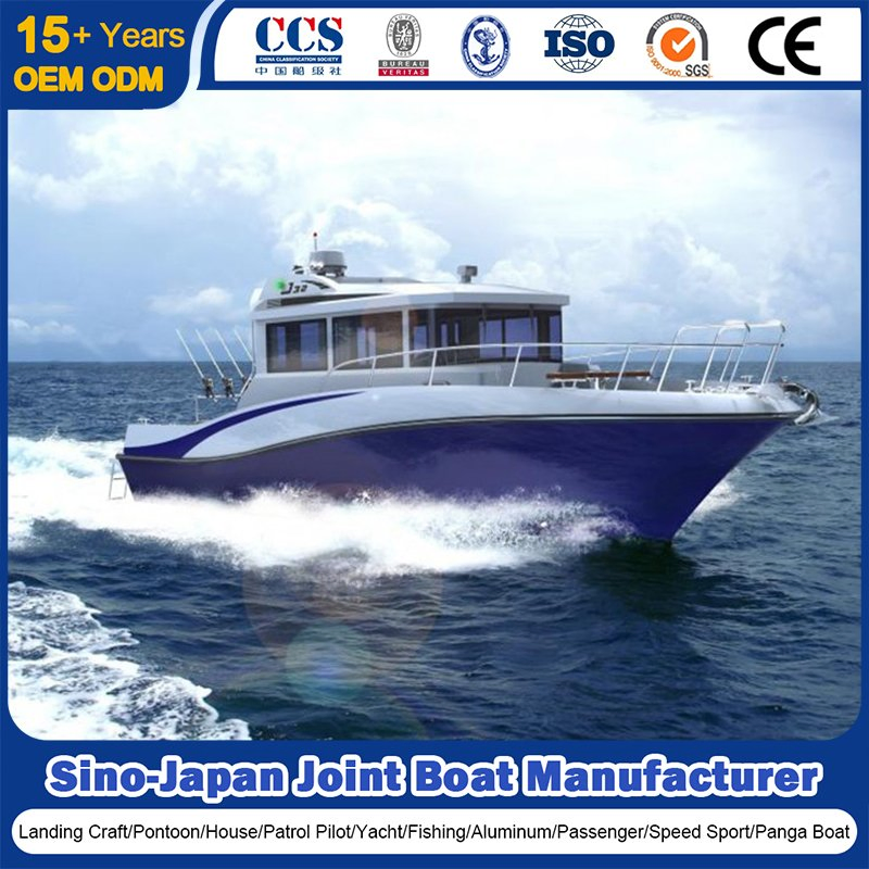 Customized 27FT to 45FT Yacht Manufacturer Luxury FRP GRP Fibreglass Aluminum Cabin Cruiser Fishing Sightseeing Mega Motor Yacht