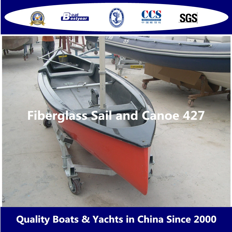 Bestyear 4.27m Fiberglass Sail and Canoe