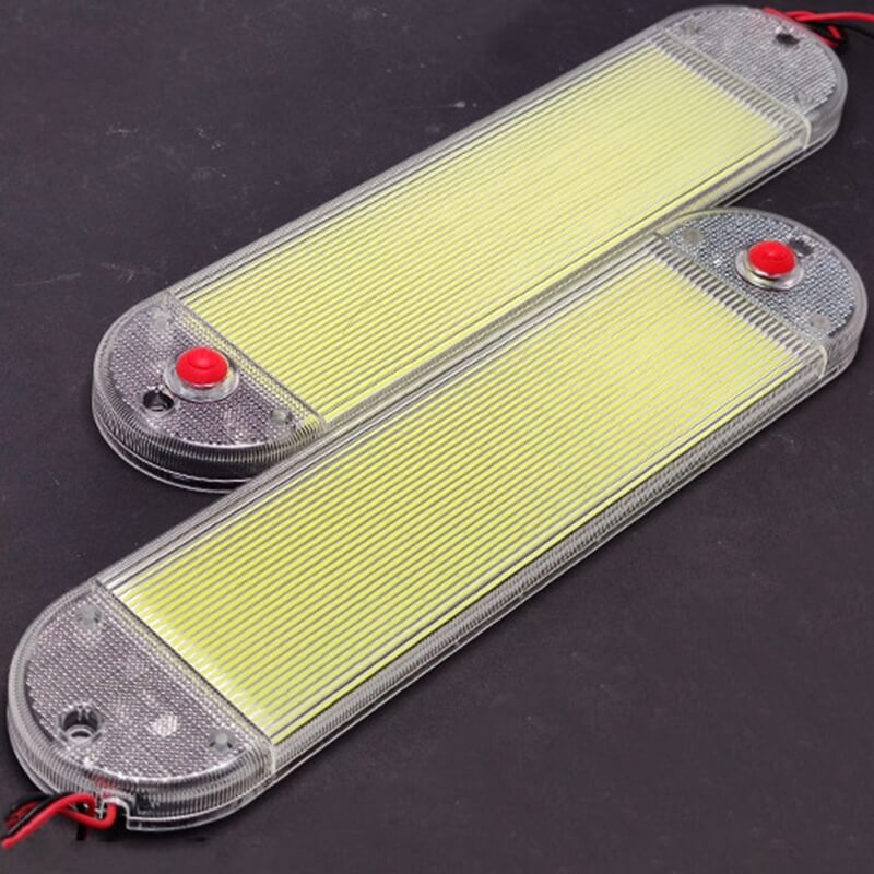 RV Interior Lights 3 Color Camper Light Dimmable Caravan Ceiling Dome Light Switch Camper/Truck/Boat/Marine LED 12V Light LED Car Light LED Lighting for Bus Van