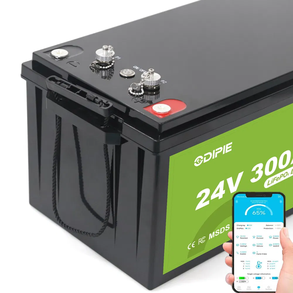 China Factory 24V 25.6V 300ah 314ah 8038wh Smart Marine Lithium LiFePO4 Battery Solar Storage Battery with Can/RS485 Compatible with Victron for Boat Yacht