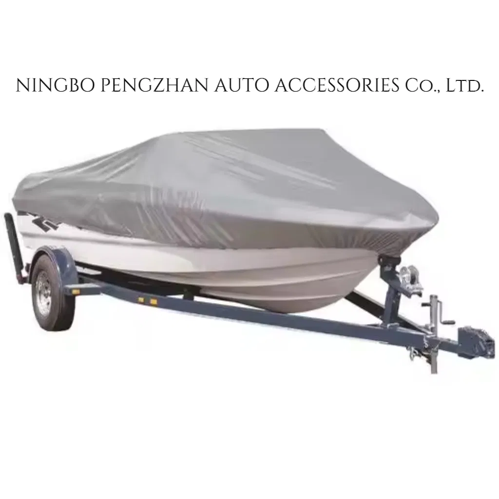 Blue/Silver Tapered Nose Boat Cover 18-24 FT Custom Sizing Available