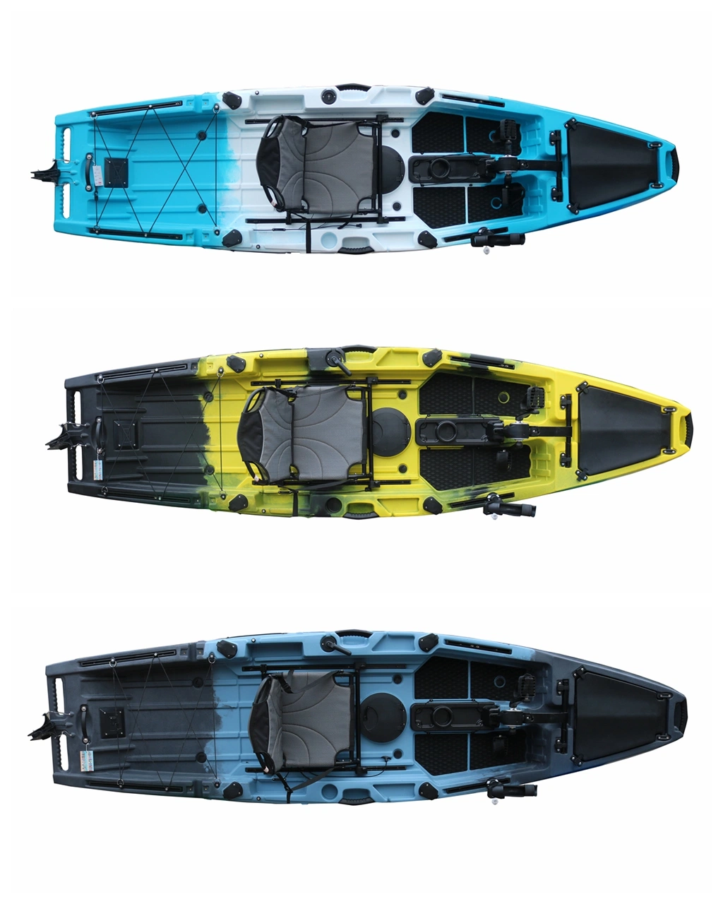 Vicking Wholesale Sit on Top 11FT Fishing Pedal Kayak with Fishing Rod Holder