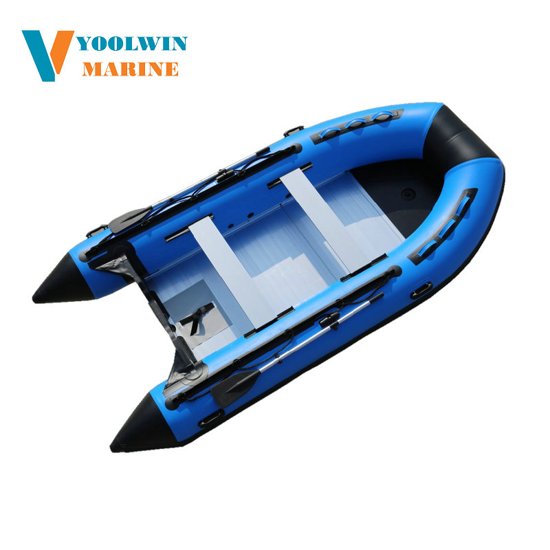 CE Certified Zodiac Inflatable Fold Rowing Boat Aluminum/ Air Deck Floor Fishing Speed 6 Persons 390 Power Rescue PVC Rubber Hypalon Rib Inflatable Dinghy Boats