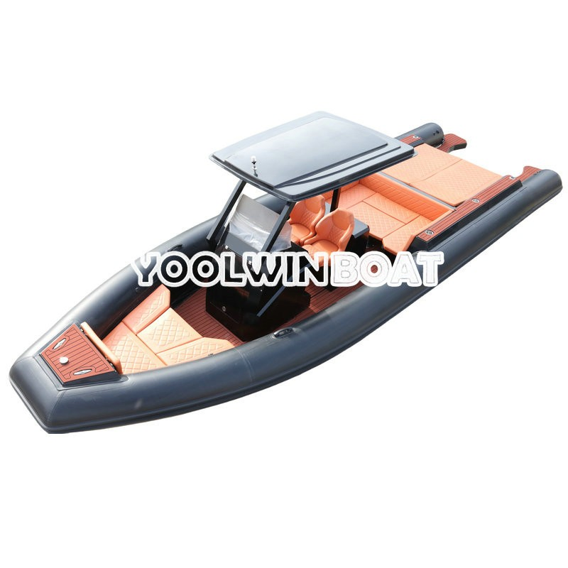 Italian Best Price 32FT CE China Luxury Speed Aluminum Rigid Inflatable Power Recreation Orca Hypalon Cabin Cruising Family Leisure Rib/ Rhib Boat for Sale