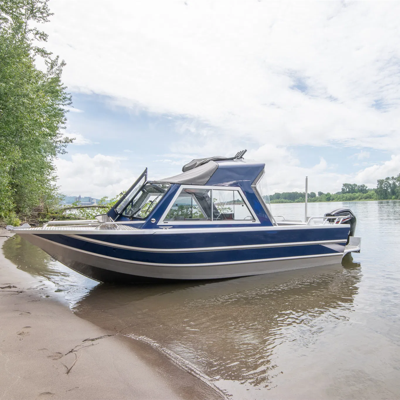 Kinocean All Welding Hard-Top Aluminum Fishing Deep-V Cabin Speed Power Boat