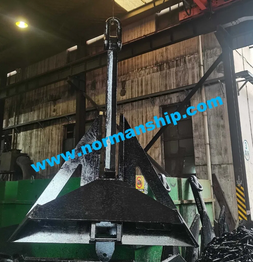 Mooring Equipment of 3t Stainless Steel/Steel Black Painted Marine Boat Ship Vessel Mooring Flipper Delta Anchor with CCS Certificate