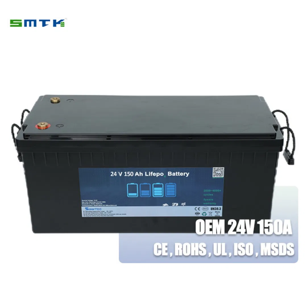 Factory Outlet LFP 24V 150ah Lithium Ion Battery LiFePO4 for Electrical Equiptment Golf Car Boats