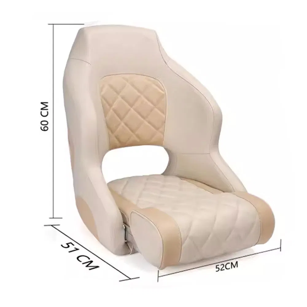 Boat Seat with Mounting and Cushion Fishing Cooler Chair Captain Chair Boat Fishing for Hiking and Marine Use