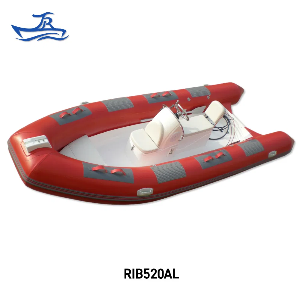 China Factory Jr a Series 4-6 Person Yacht Rigid Rubber FRP Fiberglass Hull Motor Inflatable Rowing Speed Boat Rib Boat/Sport Boat/Fishing Boat for Sale