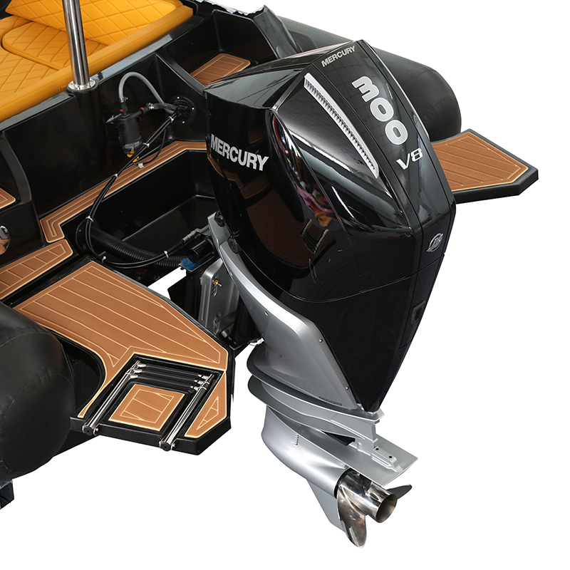 Albania New 760 Recreational Hypalon Fiberglass Rigid Hull Inflatable Sport /Motor/Fishing/Crusier Yacht /Tourist /Speed /Sport /Rib Inflatable Boat with Engine