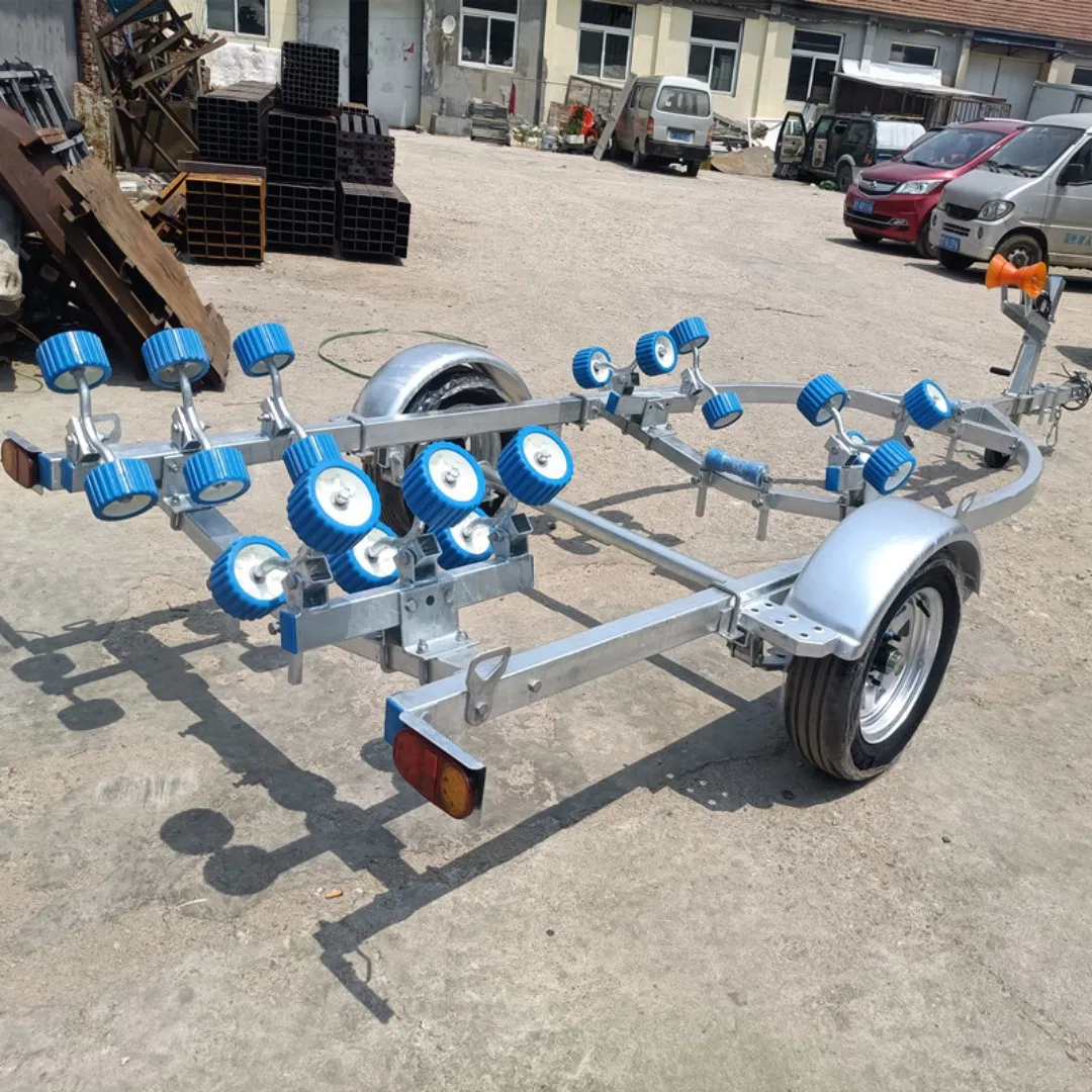 China Haijia Shoreline Boat Trailer Manufacture Sale Galvanized Trailer Boat