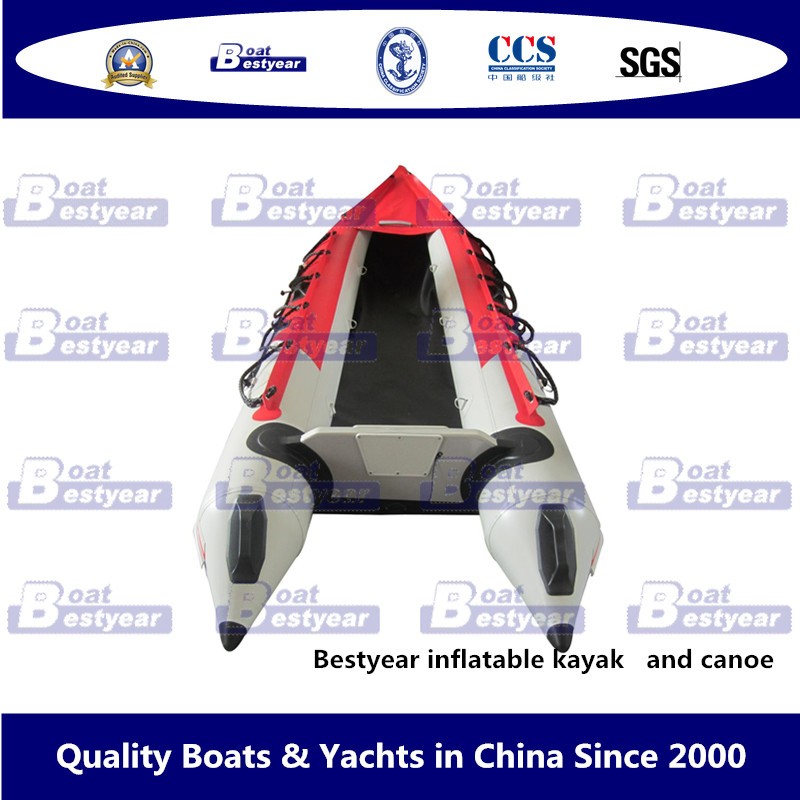 Bestyear 3.7m 4.3m 4.8m Inflatable Kayak and Canoe for Two or Three People