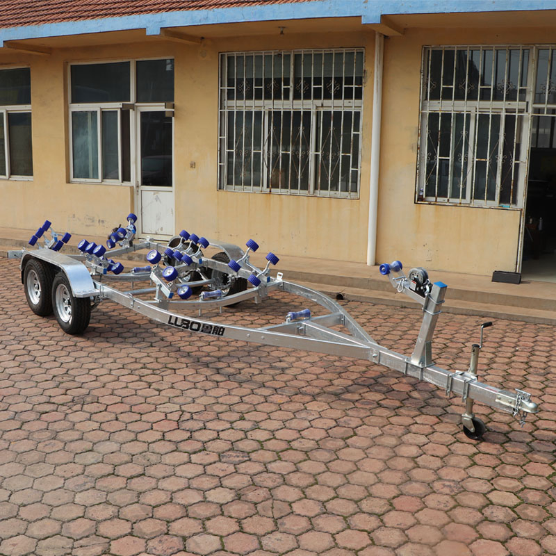 7700mm 8650mm 10m Boat Trailer Quality Assurance Hot-DIP Galvanized Boat Trailer Heavy Duty