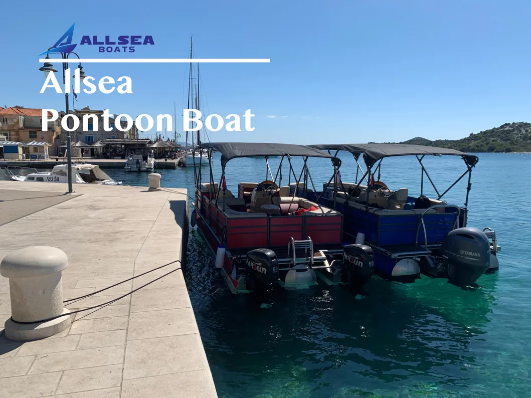 Pontoon Boat Front View