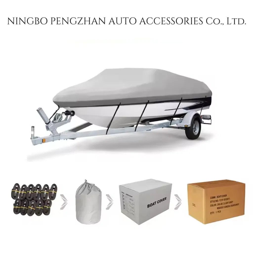 Silver Metallic V-Hull Boat Cover - Reflective &amp; Cool