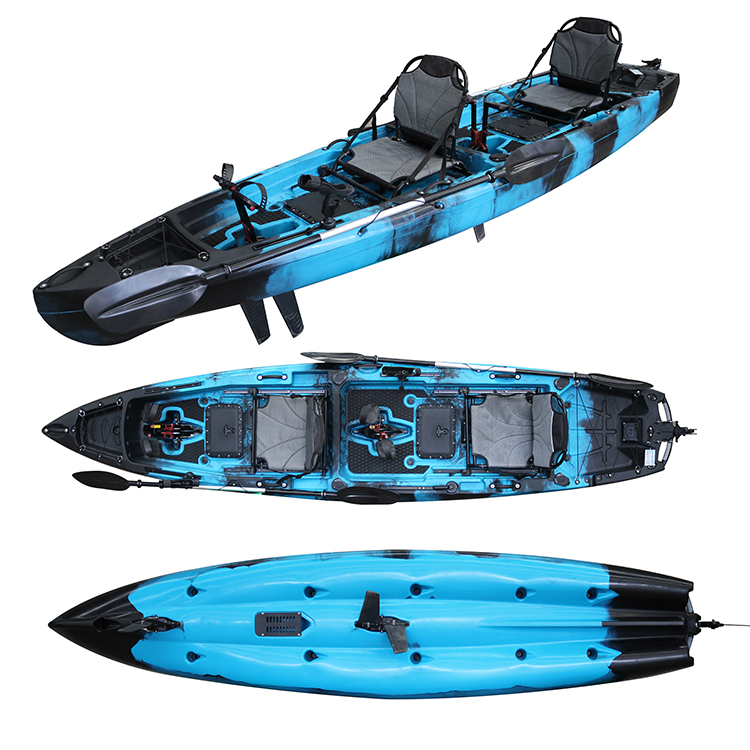 13.5FT Tandem 2 Person Fishing Kayak with Pedal Drive