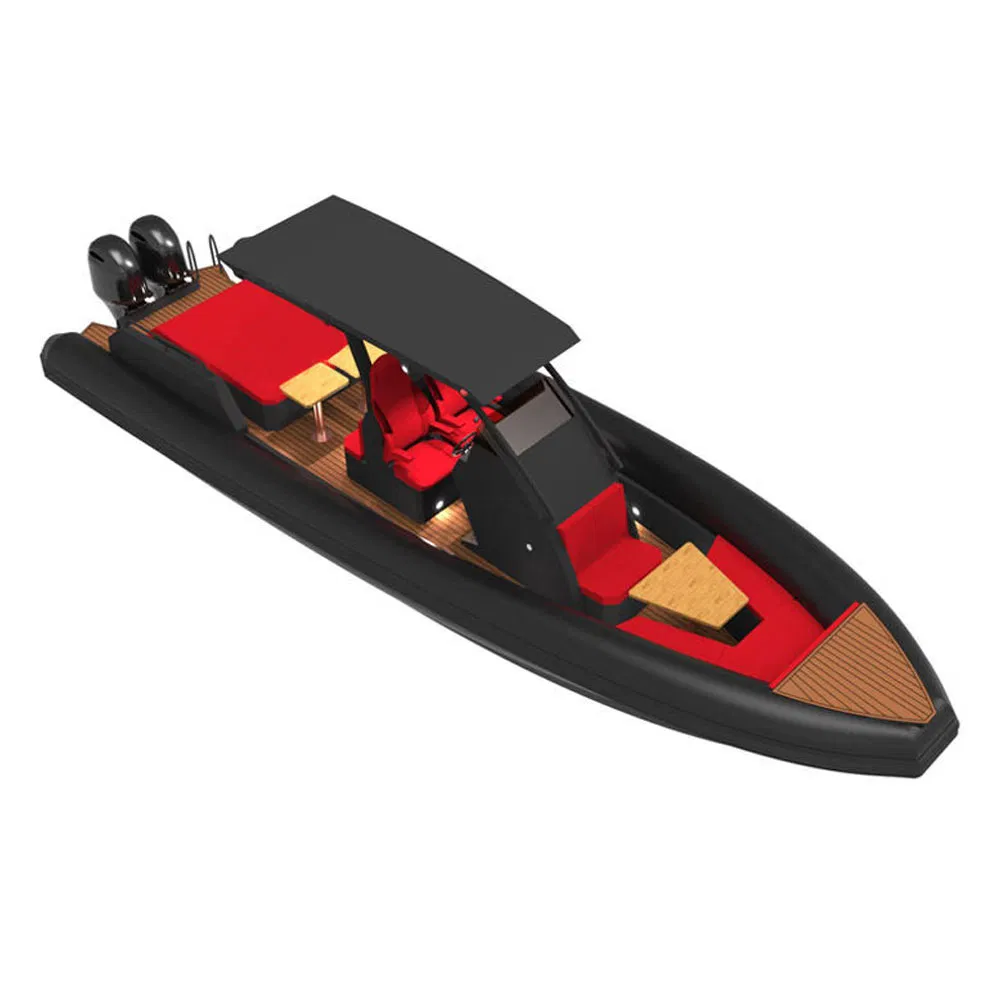 12m China Luxury Big Inflatable House Leisure Aluminum Hull Cruiser Yacht Fishing Motor Rib Boat