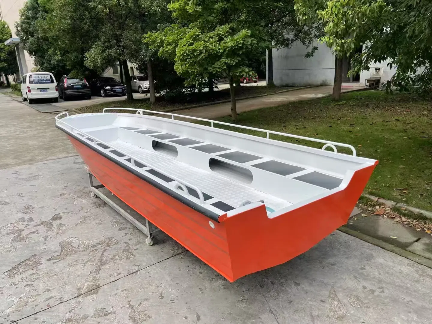 FRP Fast Speed Rescue Boats 6-12 Persons Seats with Power Engine Canoe Yacht
