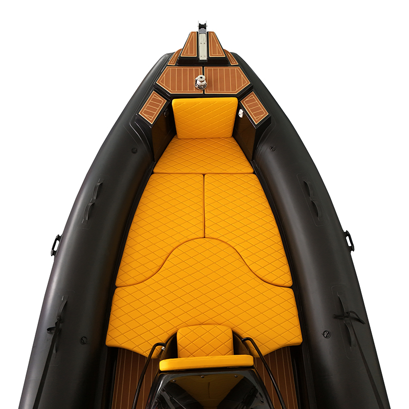 Albania New 760 Recreational Hypalon Fiberglass Rigid Hull Inflatable Sport /Motor/Fishing/Crusier Yacht /Tourist /Speed /Sport /Rib Inflatable Boat with Engine