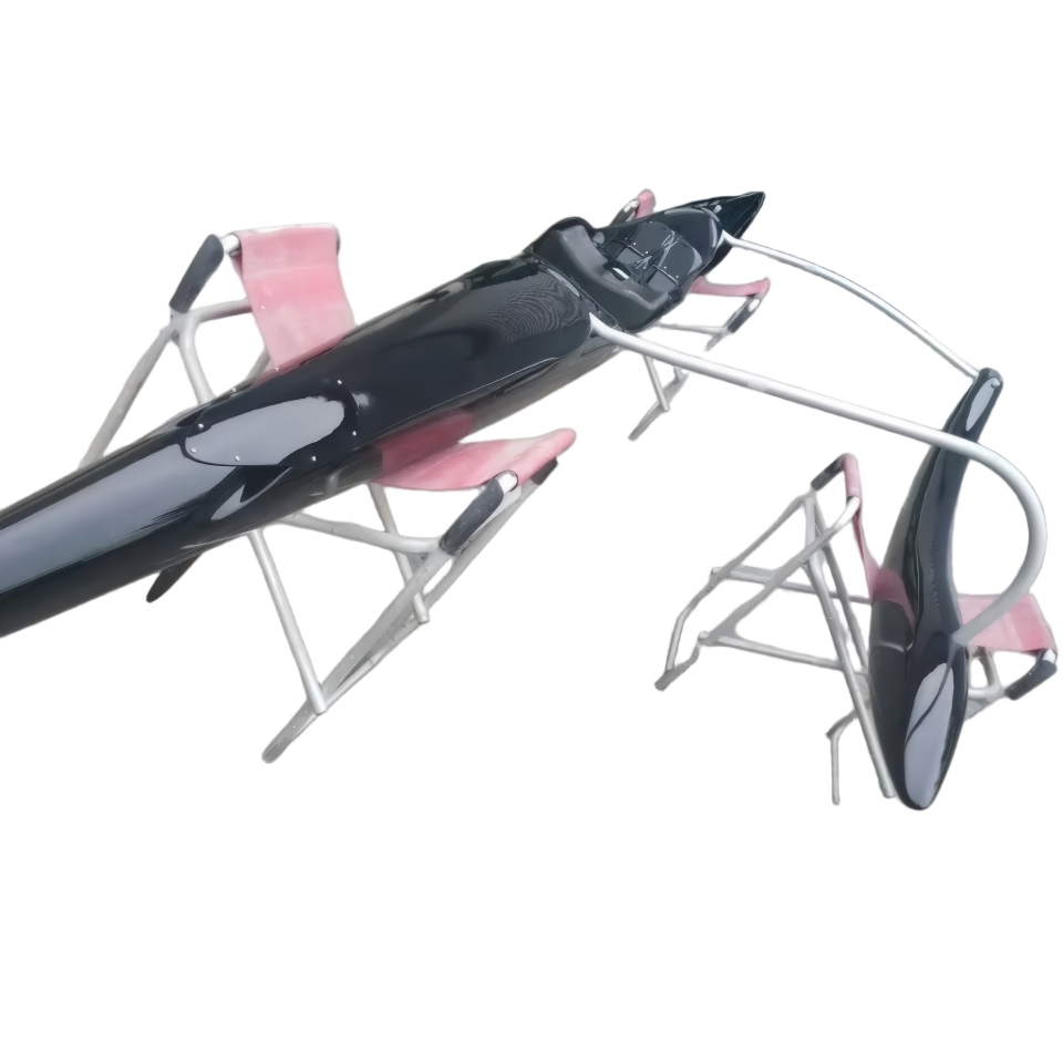 Lightweight Oc1 Outrigger Canoe for Solo Ocean Paddling
