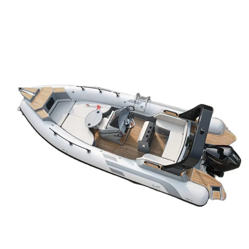 New Rib 700 /23FT Luxury Deluxe Orca Fiberglass Bottom Hull Rigid Inflatable Sport Boats Dinghy Fishing Yacht Pontoon Tourist Speed Rib Inflatable Boat for Sale