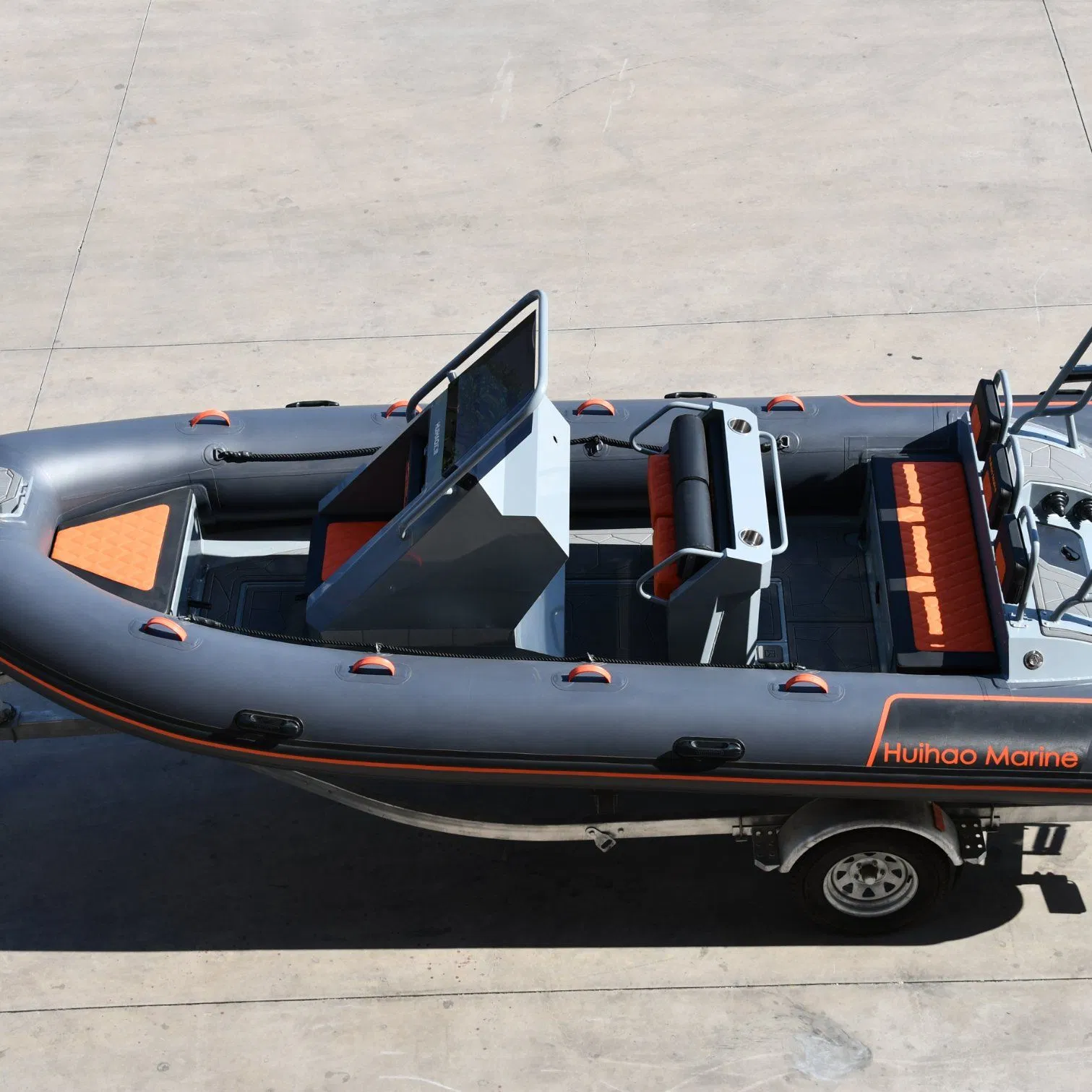 20FT Rib620 Hypalon/PVC/Orca Semi-Rigid Aluminum Rib Inflatable Fishing Boat