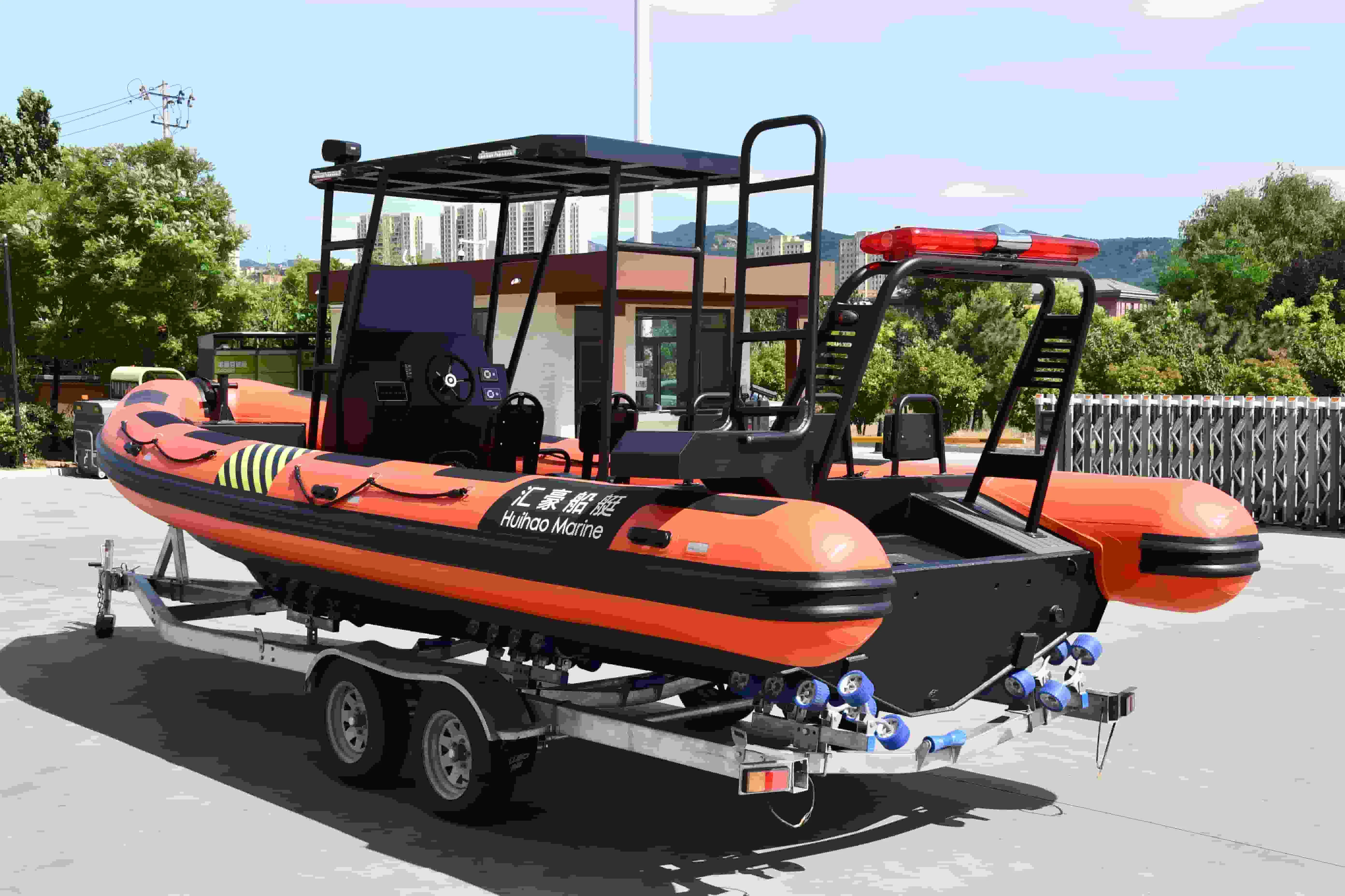 China's Hot Sale Rib 760 Rigid Hull Hypalon Inflatable Aluminum Rib Boat
