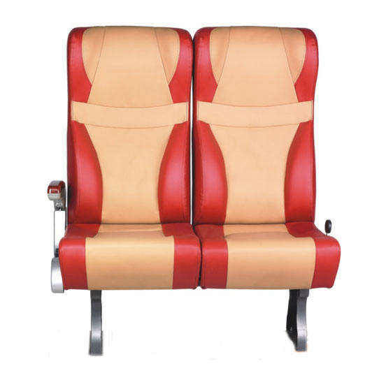 New Arrival Stitching Color Pattern Back Reclining Passenger Seat with Aluminum Armrest for Bus or Marine Boat