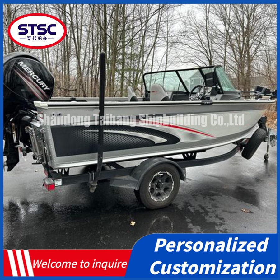 China Speed Pontoon Boats Fiberglass Aluminum Fishing Marine Boat for Sale - Spacious Deck Area Allows Easy Movement Equipped with Trolling Motors and Rod Holde