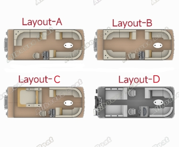 Custom Aluminium Luxury Yacht Pontoon Party Boat LED Light Yacht for Sale