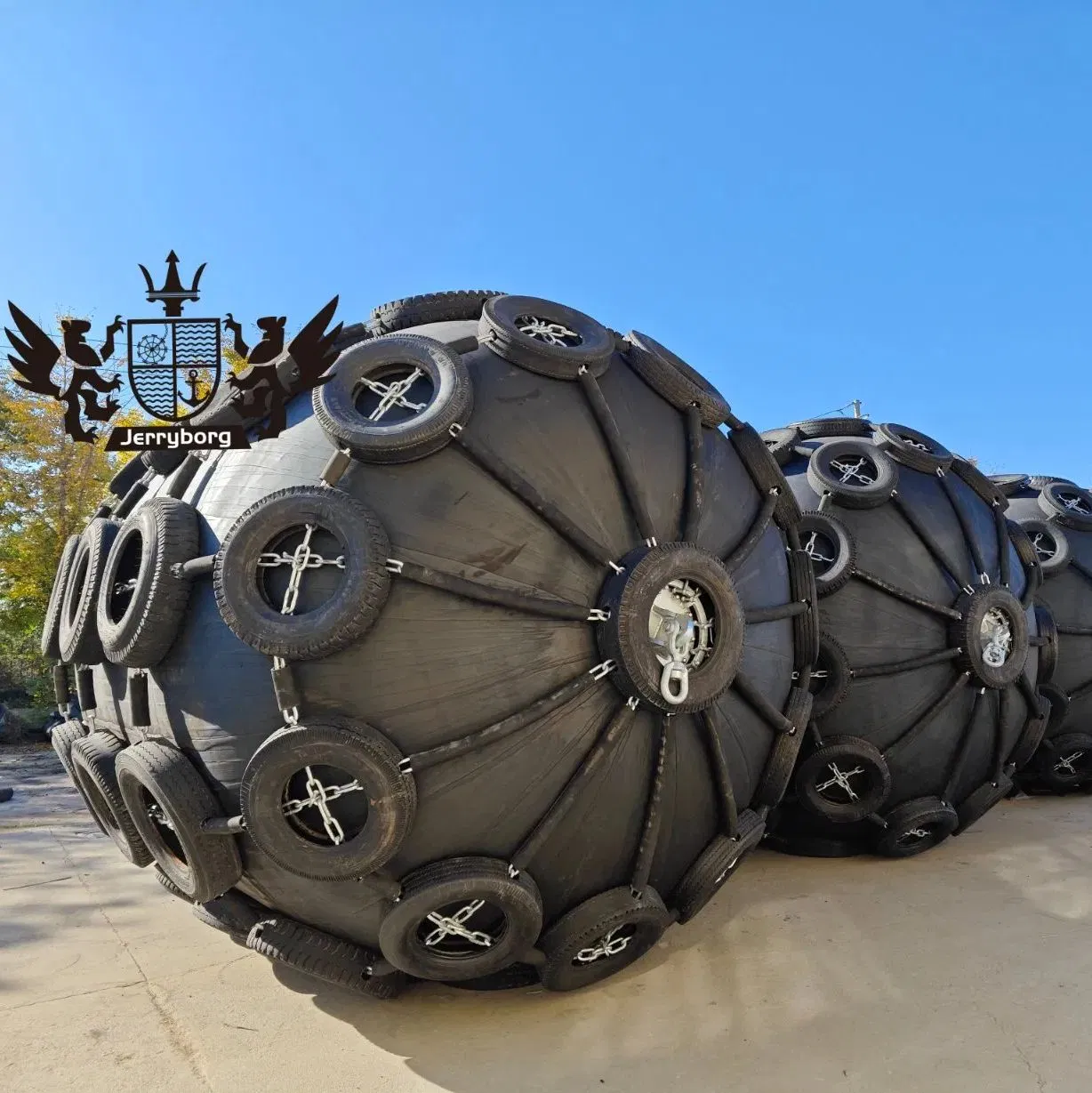 Floating Pneumatic Rubber Fender Marine Boat Yokohama Fender with Repair Kit Accessories