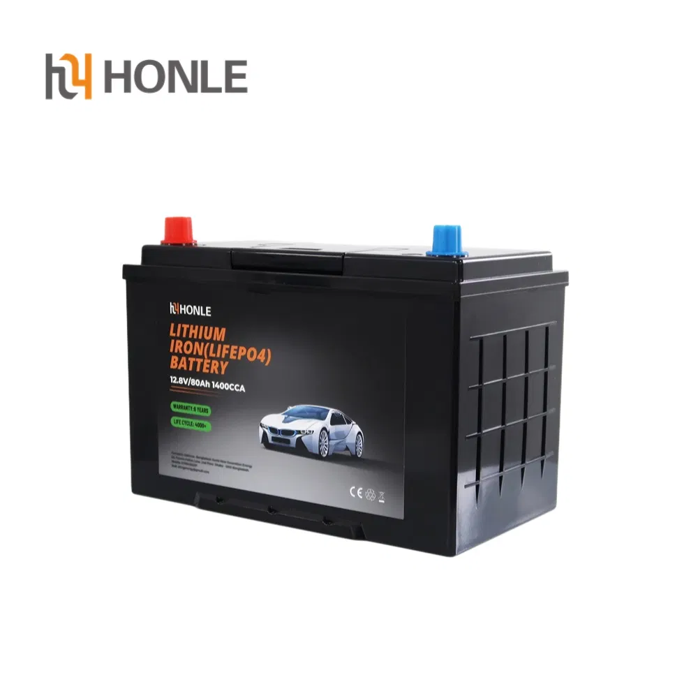 Honle Auto Parts Accesorios Para Coche Deep-Cycle 12.8V 60ah 80ah for Boat Golf LiFePO4 Lithium Battery