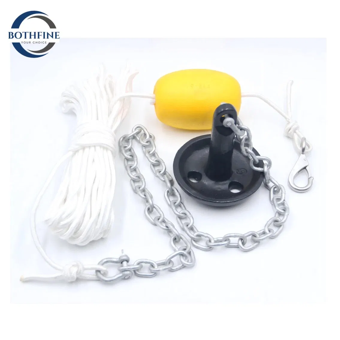 Factory Price of Steel Mushroom Boat Anchors - Black PVC Coated