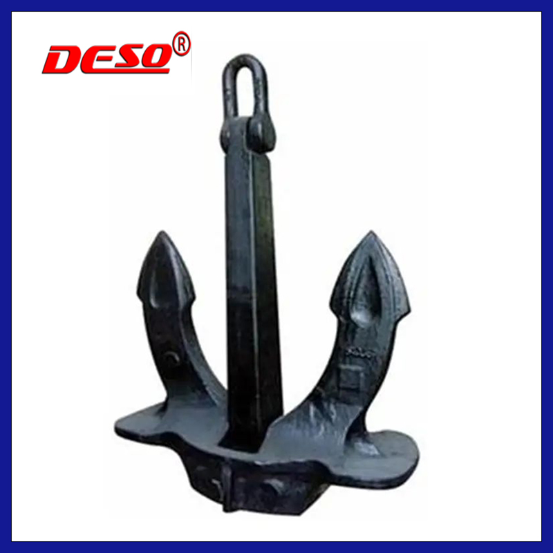 High Quality Heavy Duty Black Painted Ship Vessel Boat Hall Anchor