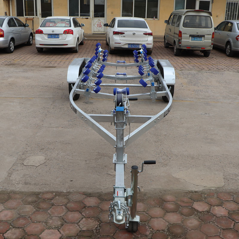 7700mm 8650mm 10m Boat Trailer Quality Assurance Hot-DIP Galvanized Boat Trailer Heavy Duty
