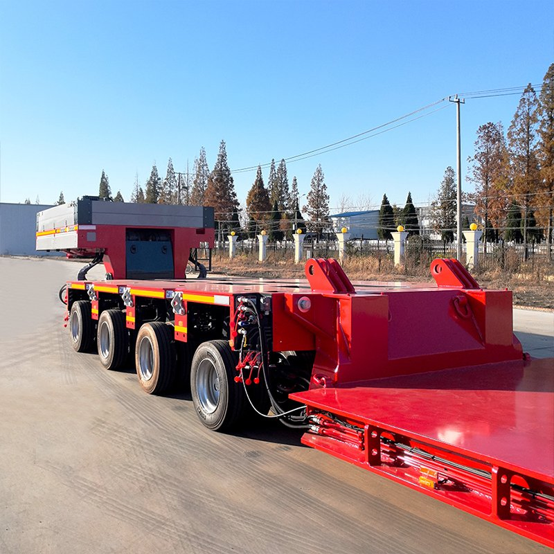 Heavy Hauler 300- 500 Tons 12 Axles 24 Lines Hydraulic Modular ATV Utility Boat Cargo Vehicle Semi Trailer