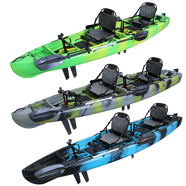 13.5FT Tandem 2 Person Fishing Kayak with Pedal Drive
