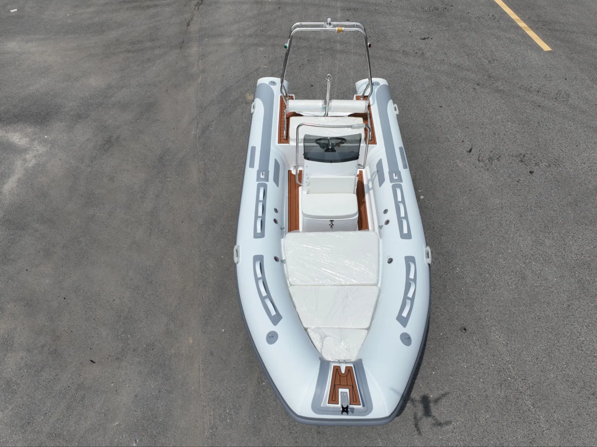 China Boat Factory New Design 16feet/4.8m Fiberglass Hull PVC/Hypalon Dinghy Rigid Aluminum/Sport/Motor/Inflatable/Speed/Fishing/Pontoon/Yacht/Rib Boat for Sale