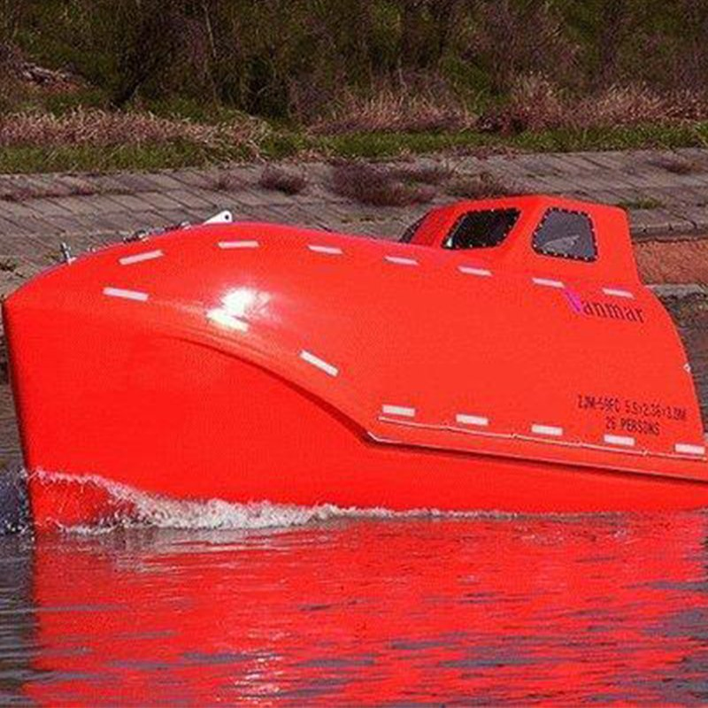 Solas 5.8m Fiberglass Boat Hull Enclosed Life Boat Marine Safety Equipment