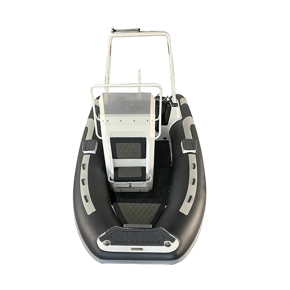 CE Customized Aluminum Rigid Hypalon Orca Inflatable Pontoon Sailing Rib Boat Cheap Price