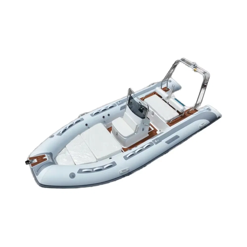 China Boat Factory New Design 16feet/4.8m Fiberglass Hull PVC/Hypalon Dinghy Rigid Aluminum/Sport/Motor/Inflatable/Speed/Fishing/Pontoon/Yacht/Rib Boat for Sale