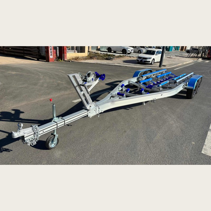 27FT Aluminum Boat Trailer Poly Bunks Model with Tandem Axles