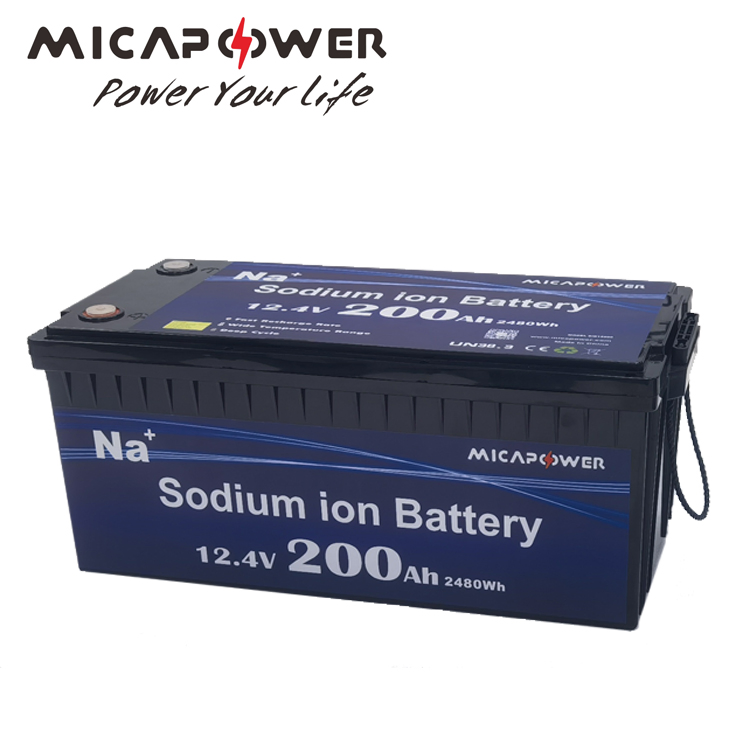 Mica Factory Un38.3 12V 200ah Sib Battery 200ah Sodium Ion Na Ion Battery Boat Power Supply Natrium RV Yacht Solar Energy Storage Battery Pack