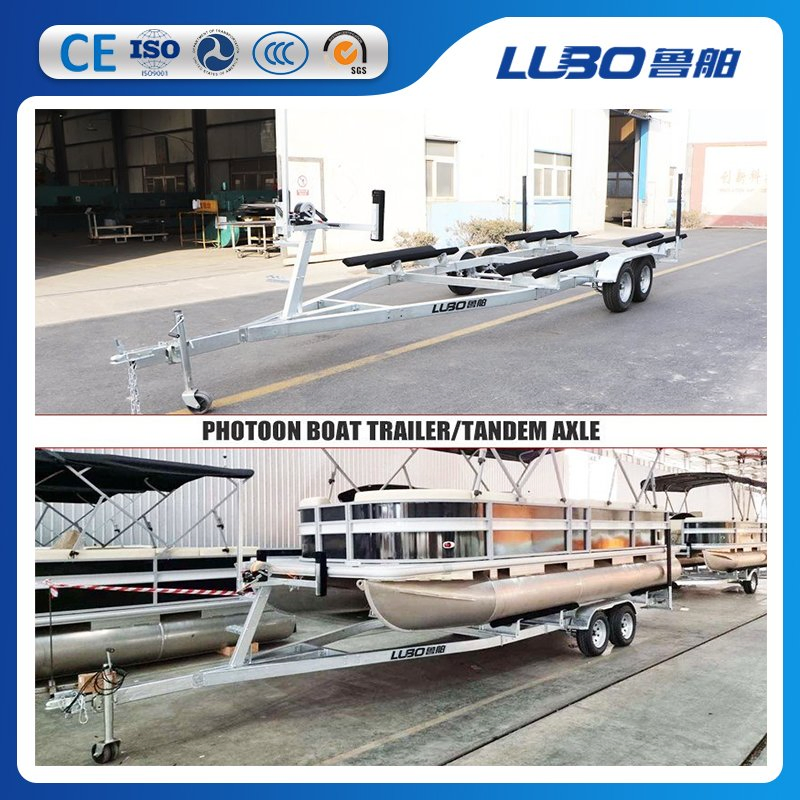 Pontoon Trailer Lubo Boat Trailer Single Tandem Triple Axle Trailer for Pontoon