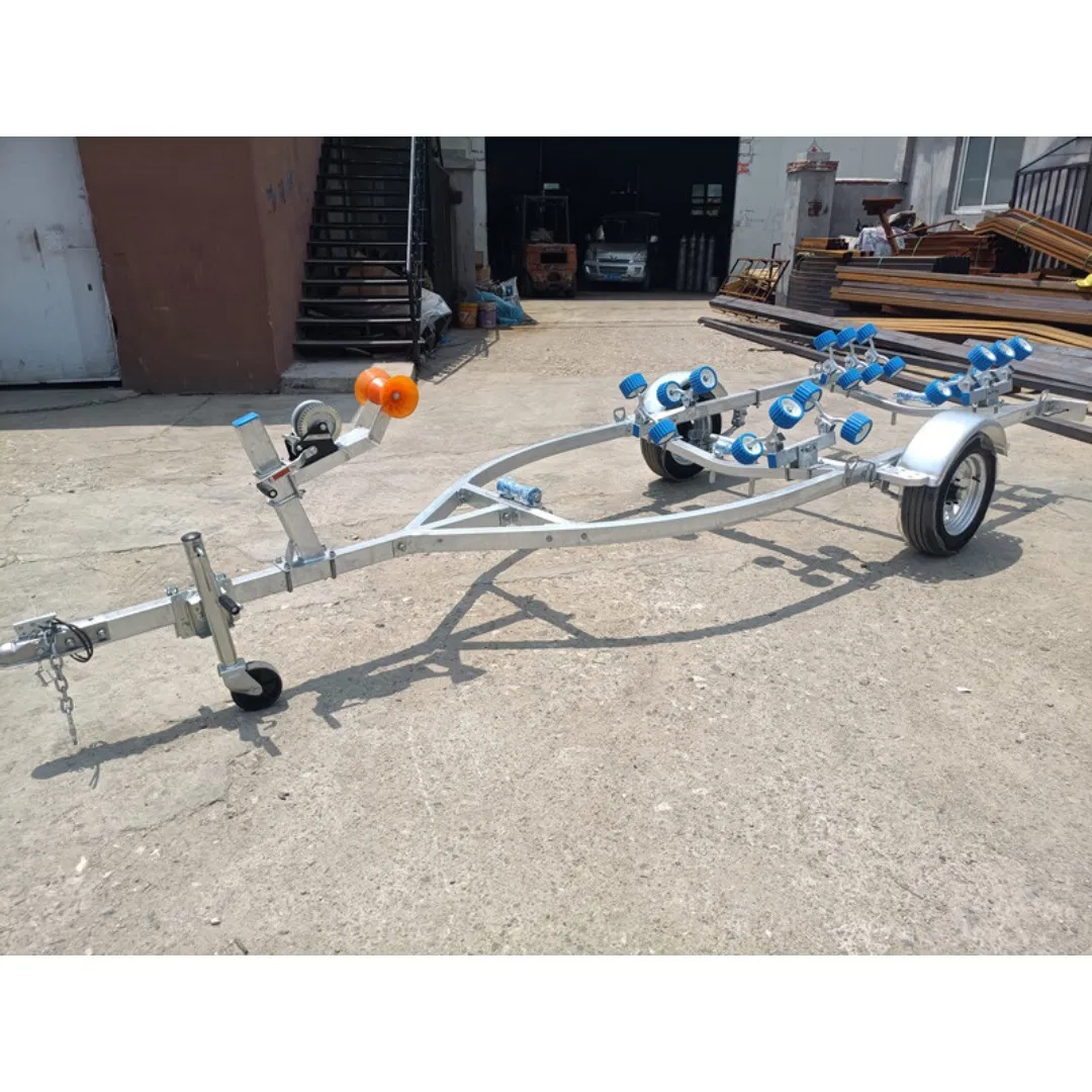 China Haijia Shoreline Boat Trailer Manufacture Sale Galvanized Trailer Boat