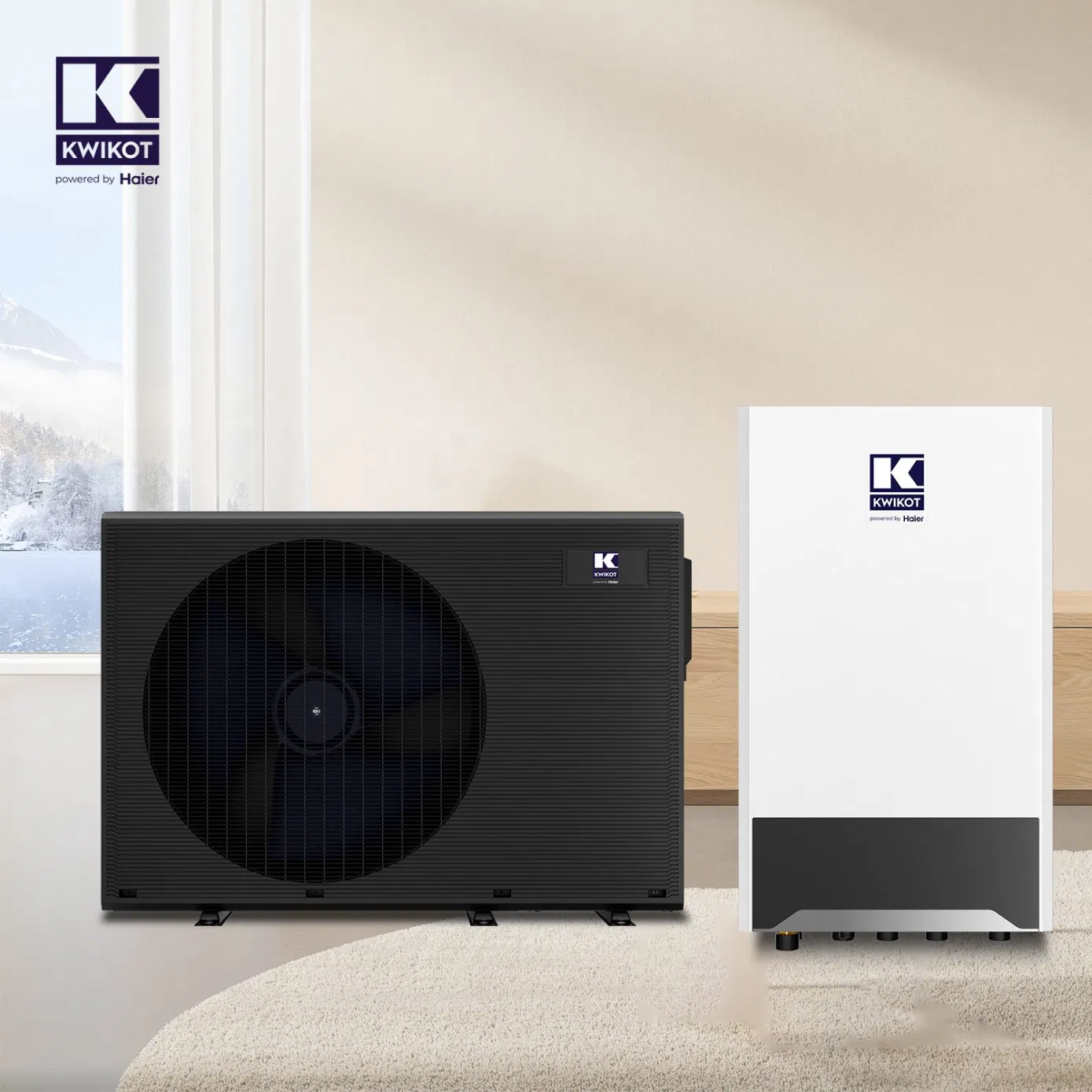 Best Quality New Energy Floor Heating System 85 Deg C R290 Evi Inverter Air Source Propane Split Heat Pump with CE Certificate