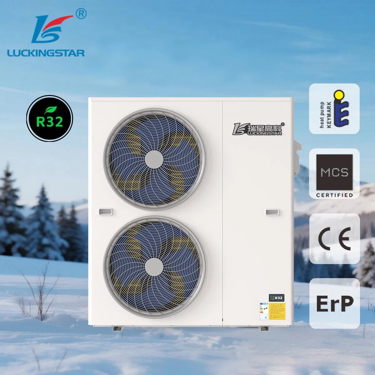 Eco-Ffriendly R32 Air to Water Heat Pump for House Heating and Cooling and Dhw Multifunctional Water Heater