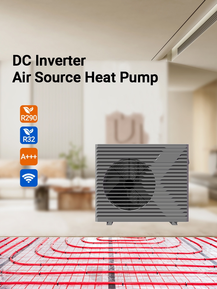 Professional Manufacturer 10kw 15kw 20kw Evi DC Inverter R290 Air Source Heat Pump for Heating