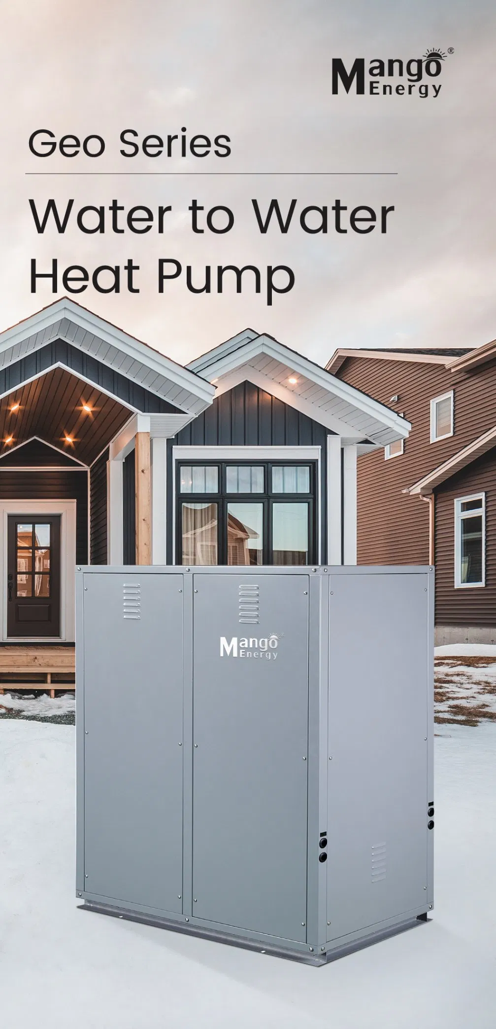 Geothermal Heat Pump Ground Source Heat Pump for Heating Hot Water and Cooling